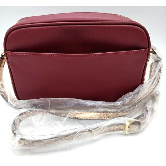 GILI / QVC Bags Gili Cranberry Crossbody Bag With Removable Pouch